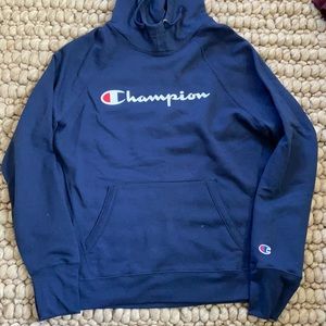 Navy blue champion womens hoodie. Super soft.